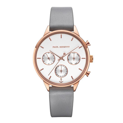 Paul Hewitt Uhr TTPH-E-R-W-31S Edelstahl Leder