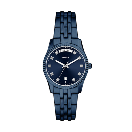 Fossil Armbanduhr ES547 Edelstahl