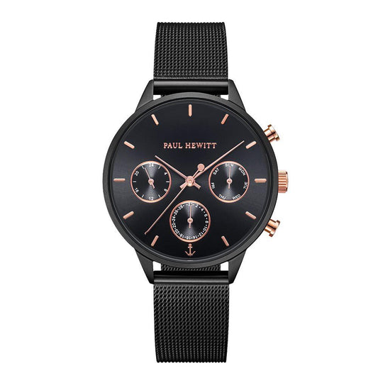 Paul Hewitt Uhr PH002811-38S Edelstahl geschwärzt