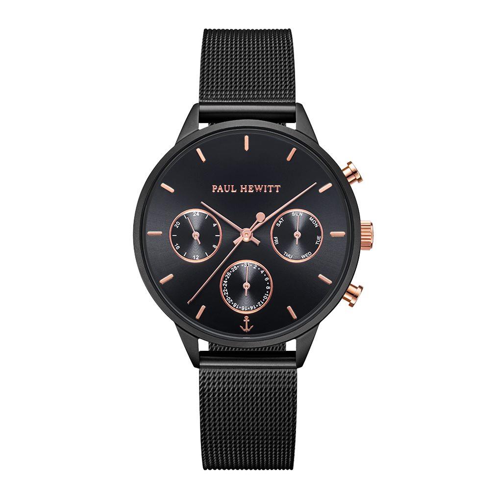 Paul Hewitt Uhr PH002811-38S Edelstahl geschwärzt