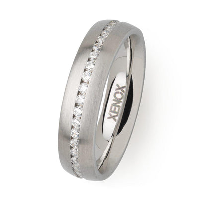 Xenox Ring X5014/52 Edelstahl Zirkonia