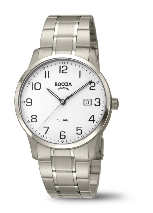 Boccia Herrenarmbanduhr 3621-03 Edelstahl