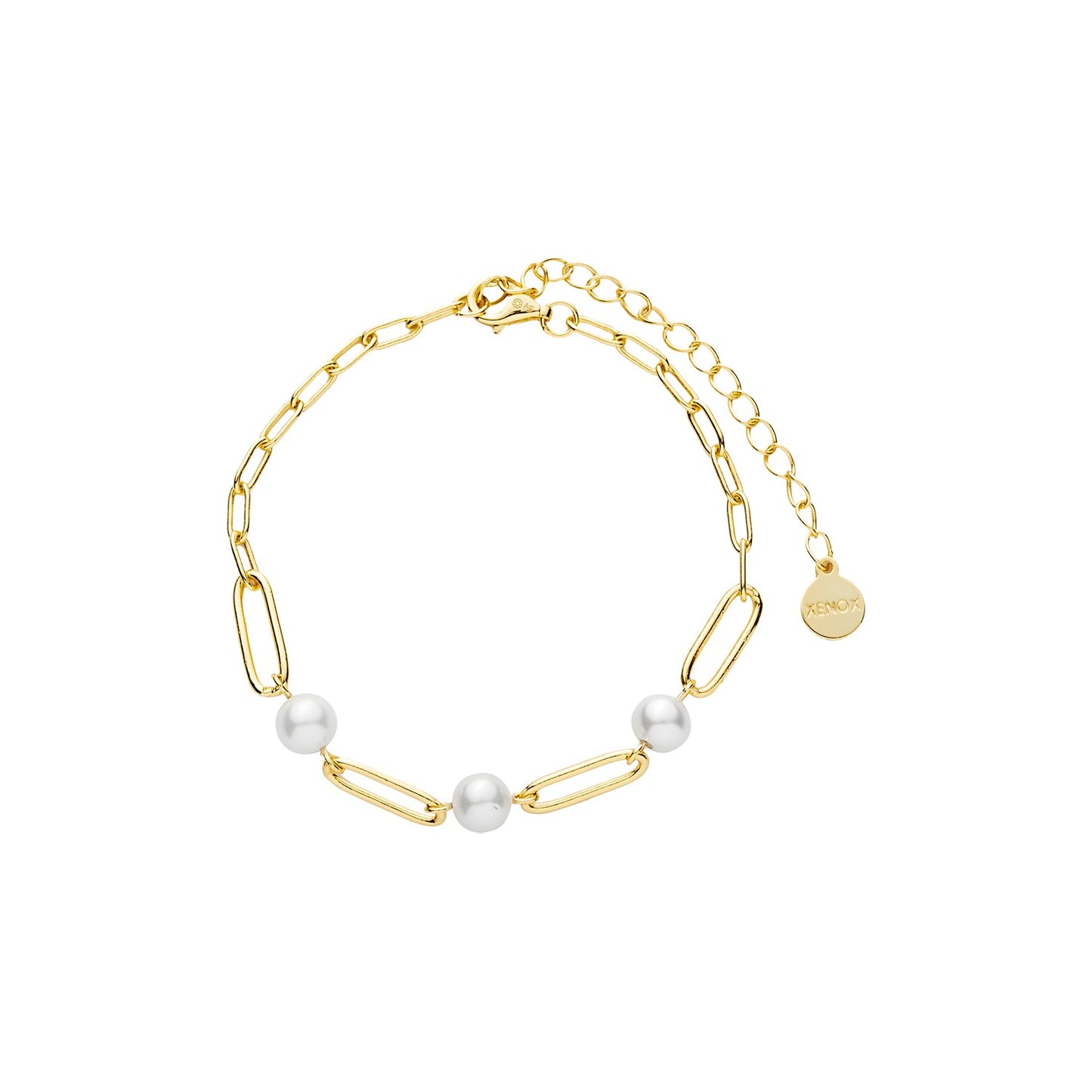 Xenox Armschmuck XS91879G Silber vergoldet