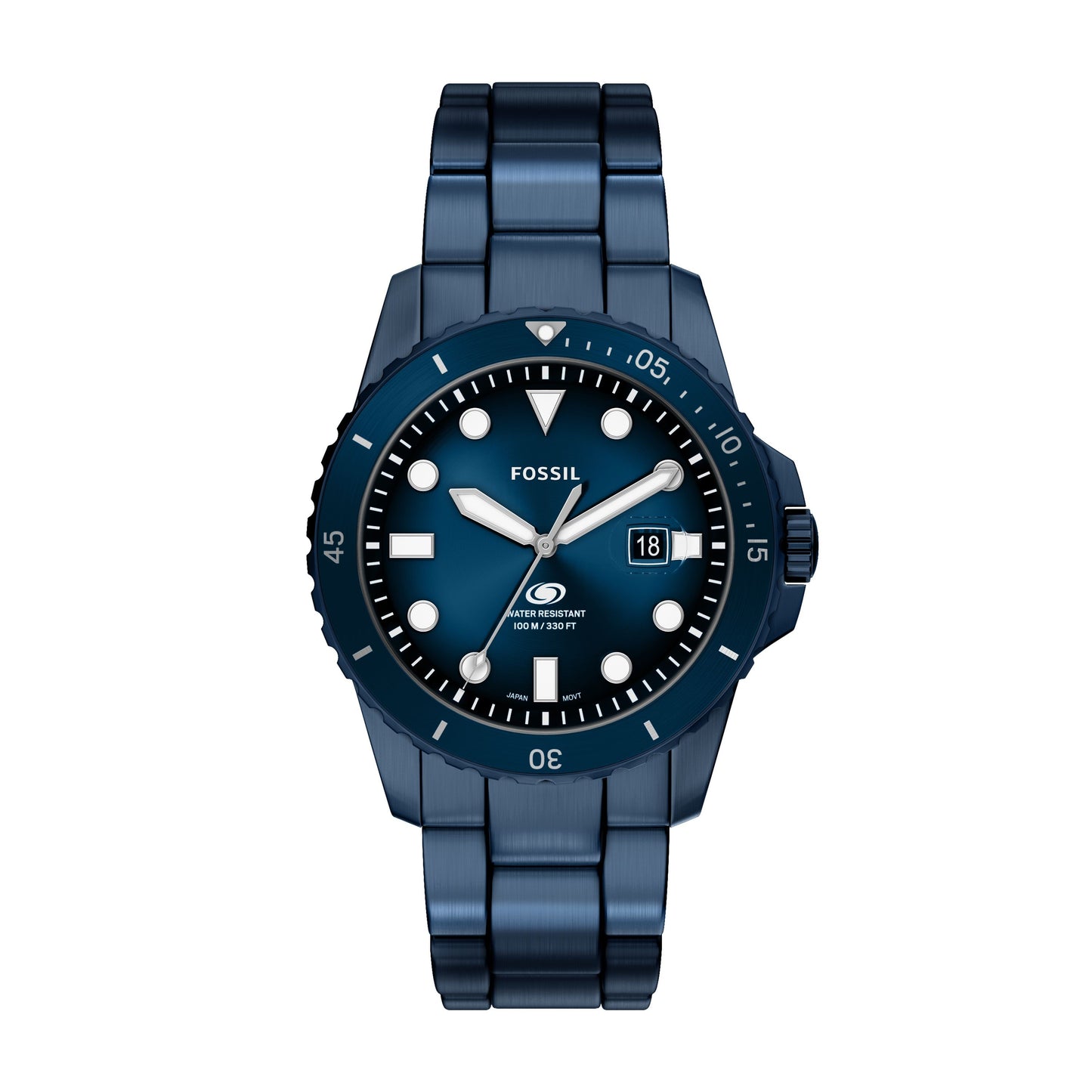 Fossil Armbanduhr FS6166 Edelstahl