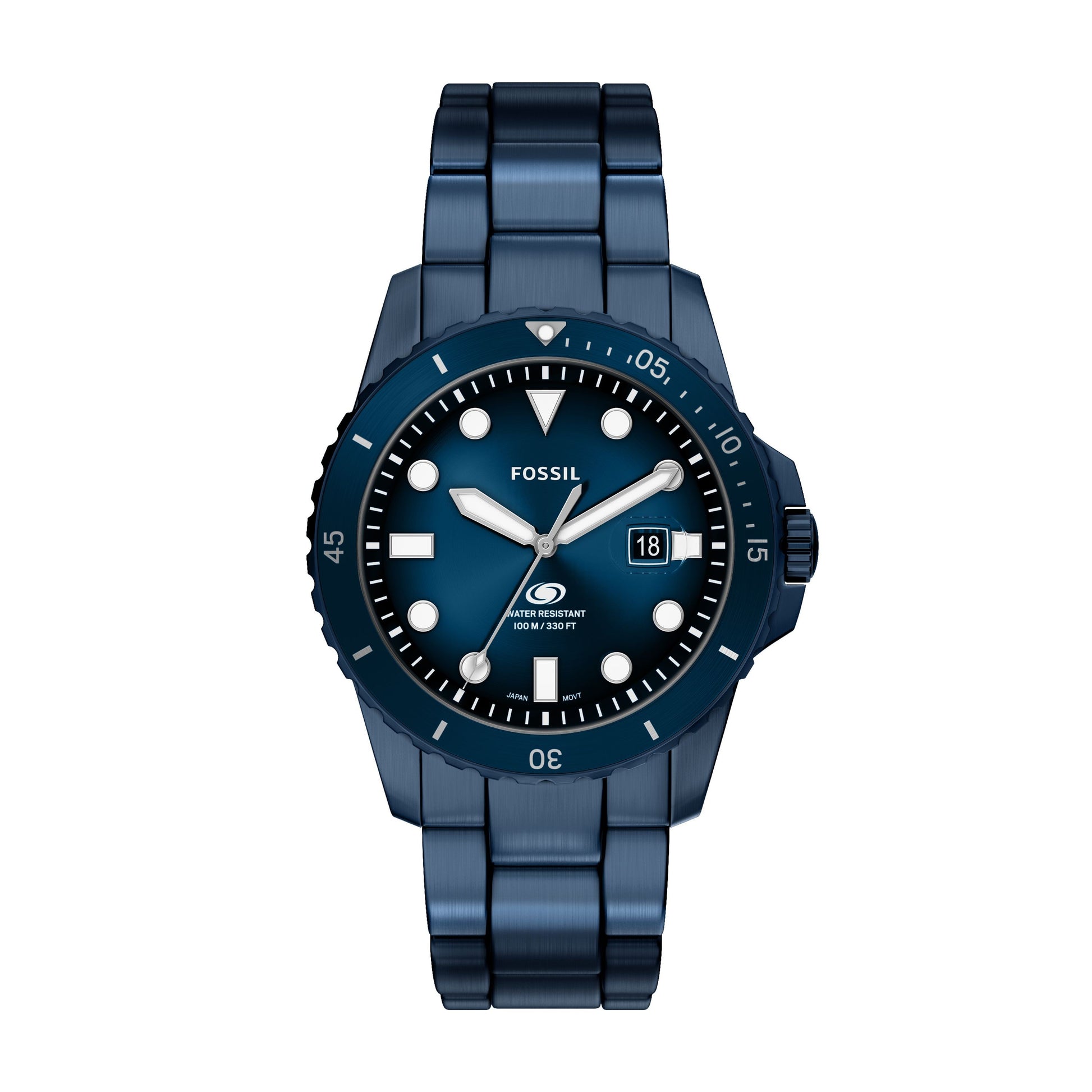 Fossil Armbanduhr FS6166 Edelstahl