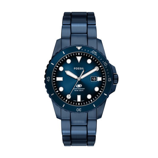 Fossil Armbanduhr FS6166 Edelstahl