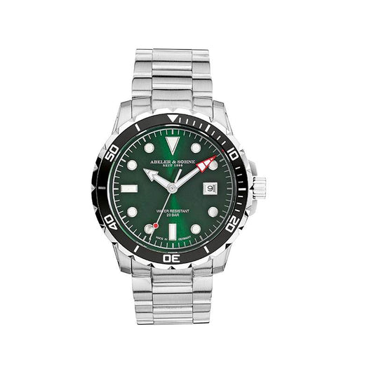 Abeler & Söhne Herrenarmbanduhr AS2037 Edelstahl
