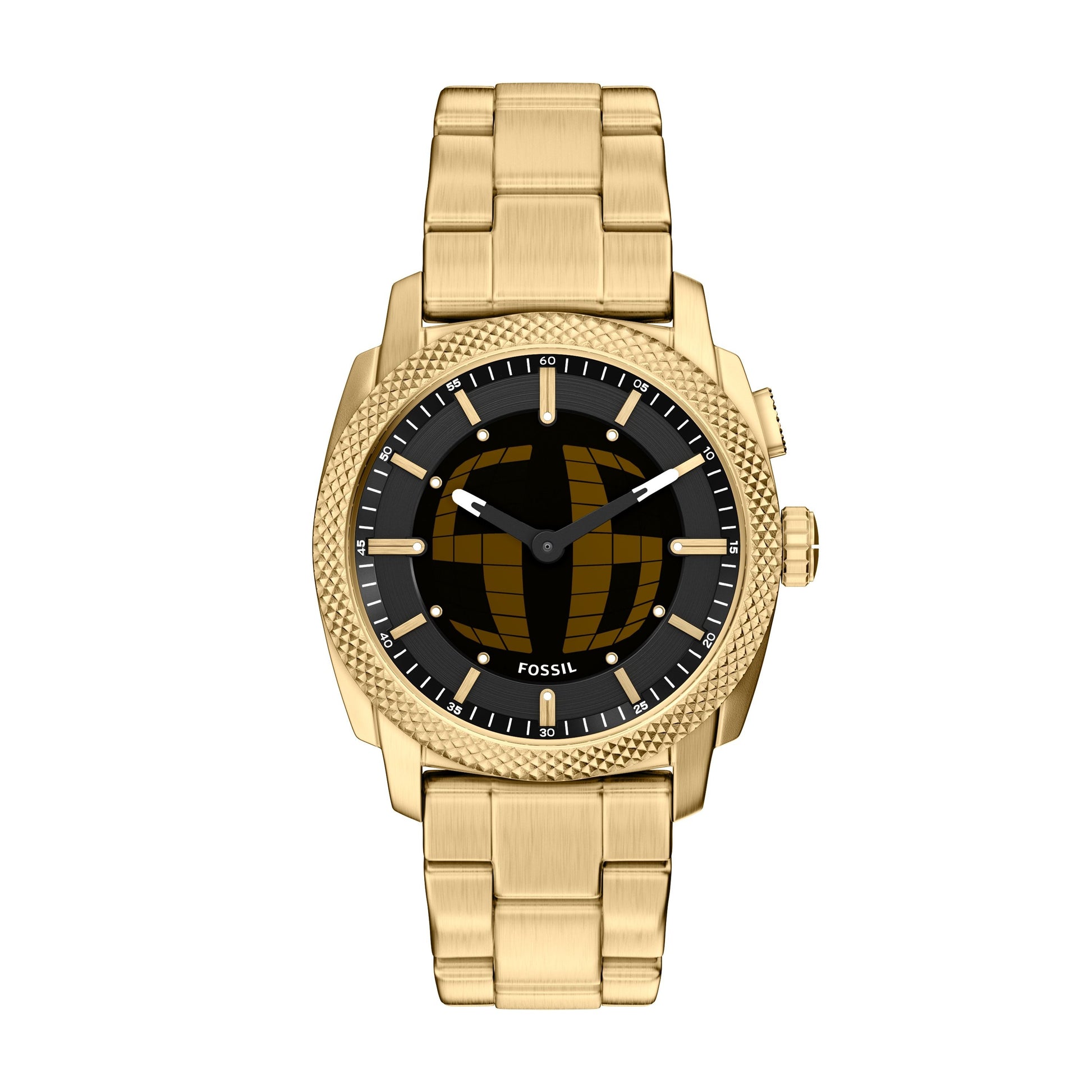 Fossil Armbanduhr FS6157 Edelstahl vergoldet