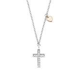 Halsschmuck,37+3cm,Kreuz Silber 925