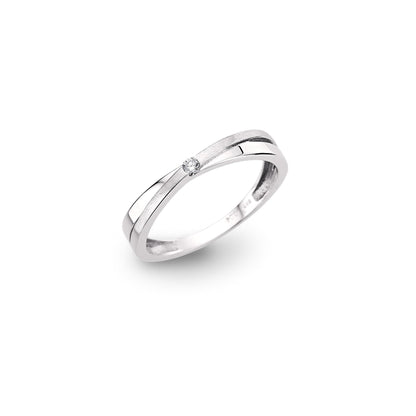 CEM Damenring Einsteiner BCRI6158 585 Weißgold