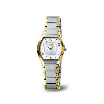 Boccia Damenarmbanduhr 3174-02 Titan vergoldet