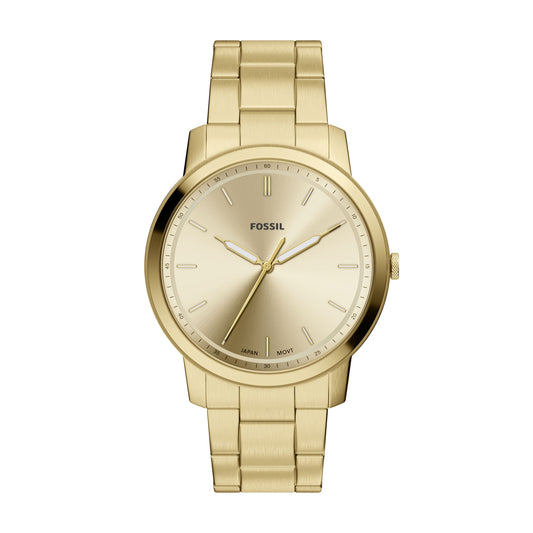 Fossil Armbanduhr FS6181 Edelstahl vergoldet