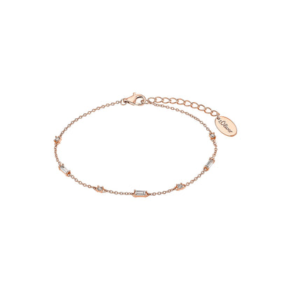 Damenarmband s.Oliver 2034272 Silber rosevergoldet