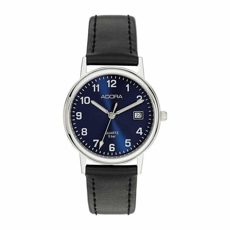 Herrenarmbanduhr AB6266 Lederband