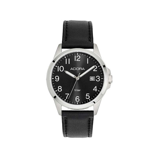 CEM Armbanduhr AB6710 Edelstahl Leder