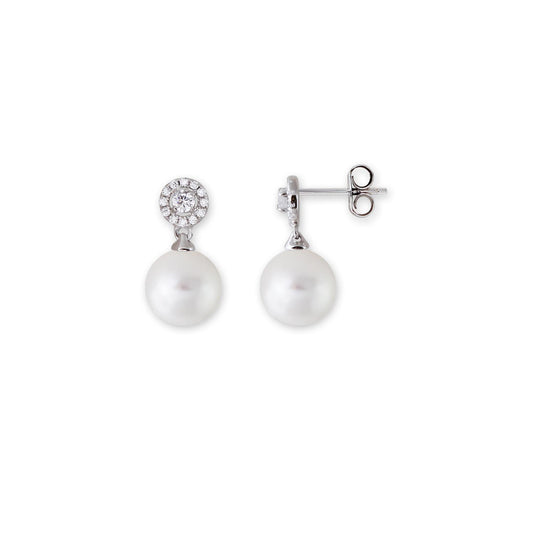 O-OS SI 925/- Zirkonia, Pearl
