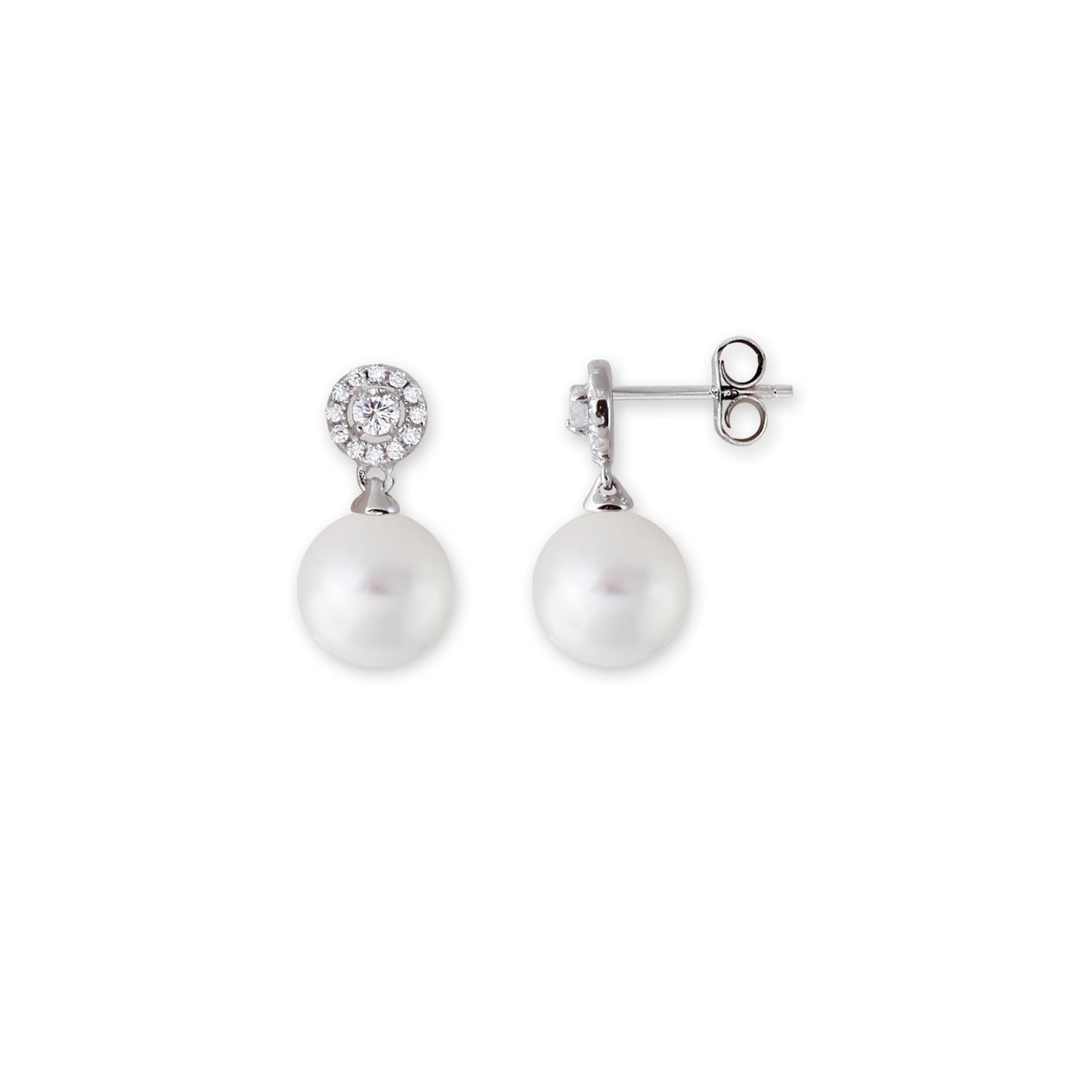 O-OS SI 925/- Zirkonia, Pearl