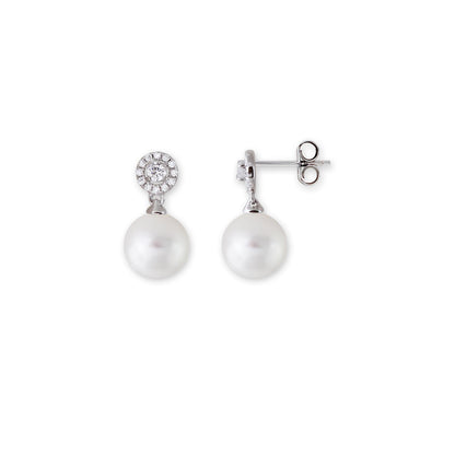 O-OS SI 925/- Zirkonia, Pearl