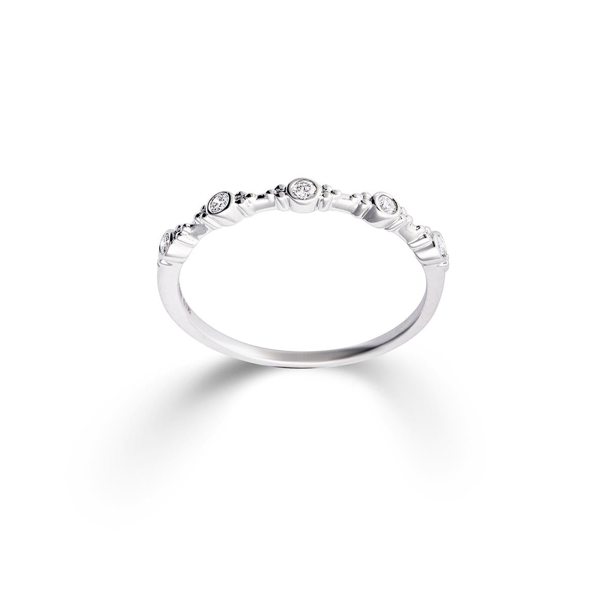 Palido Damenring Mehrsteiner K13177W 585 Gold