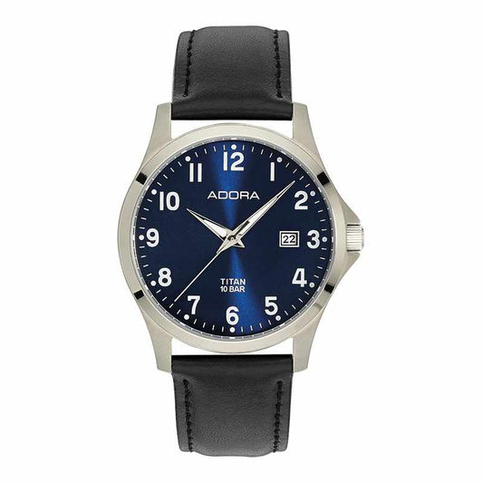 CEM Armbanduhr AB6345 Edelstahl Leder