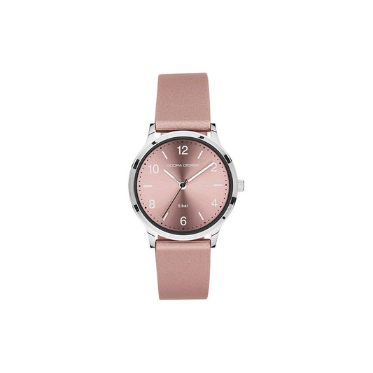 CEM Armbanduhr AD8798 Edelstahl Leder