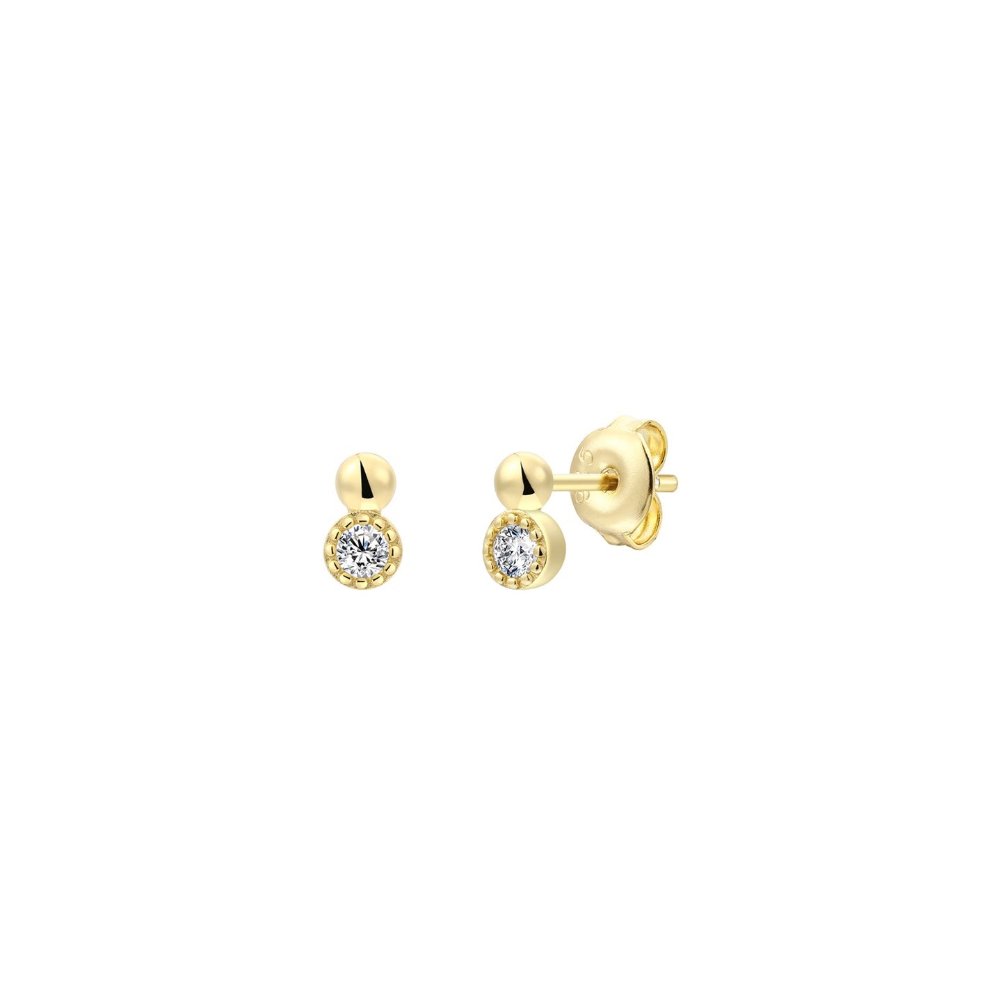 Xenox Ohrschmuck XS10608G Silber vergoldet