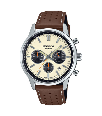 Casio Herrenarmbanduhr EFR-575L-7AEF Lederband