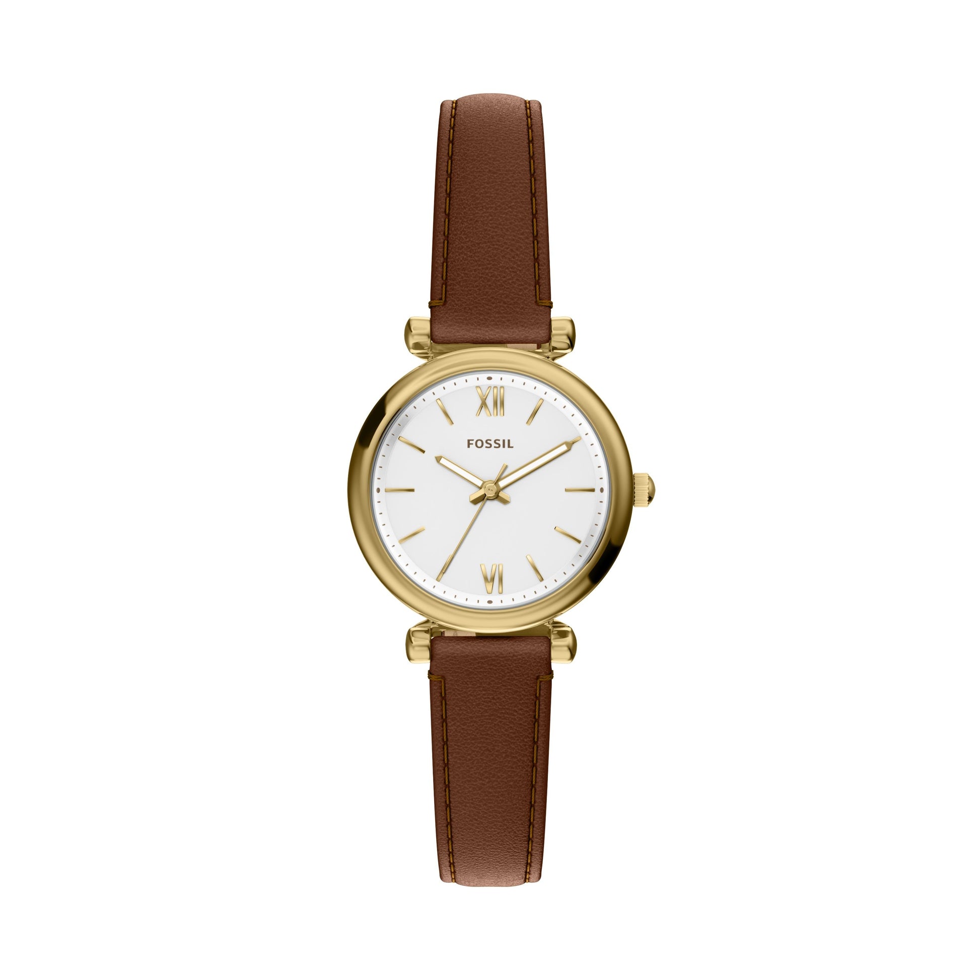 Fossil Armbanduhr ES5464 Edelstahl vergoldet