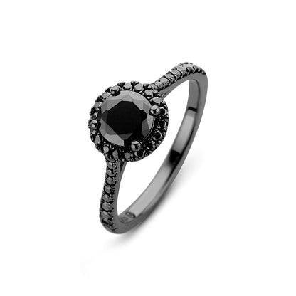 Spirit Icons Ring 53503-60 Silber Schwarz
