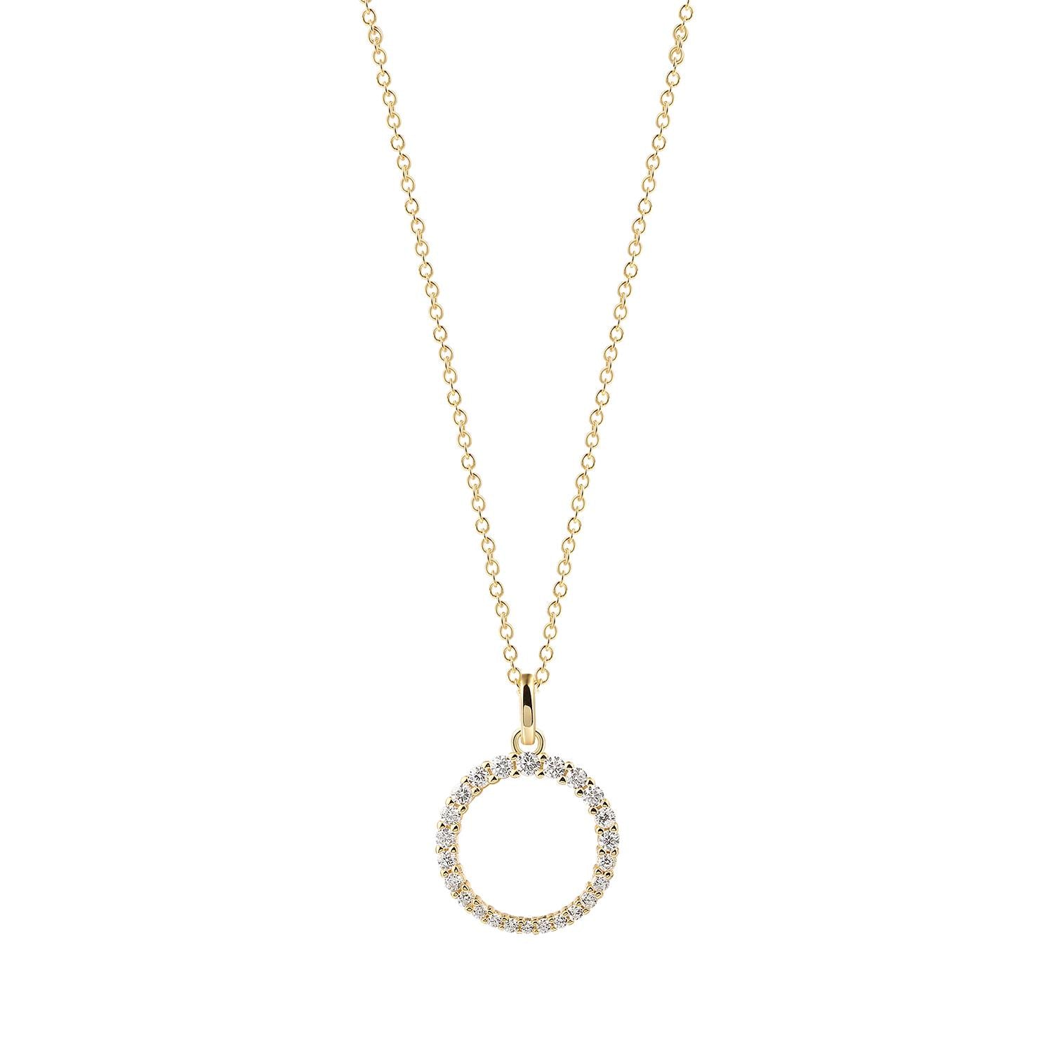 Xenox Damenkette XS91500G Silber vergoldet