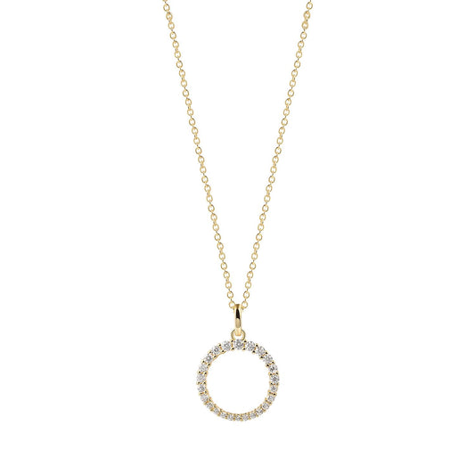 Xenox Damenkette XS91500G Silber vergoldet