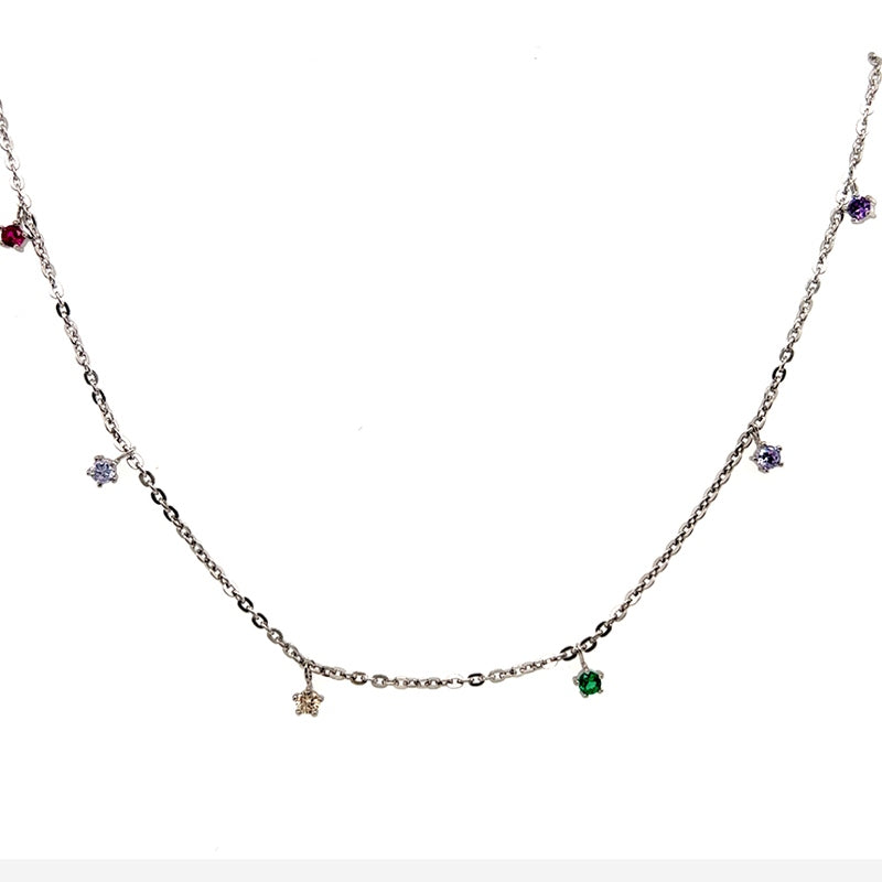 Damenkette S-02152C Silber