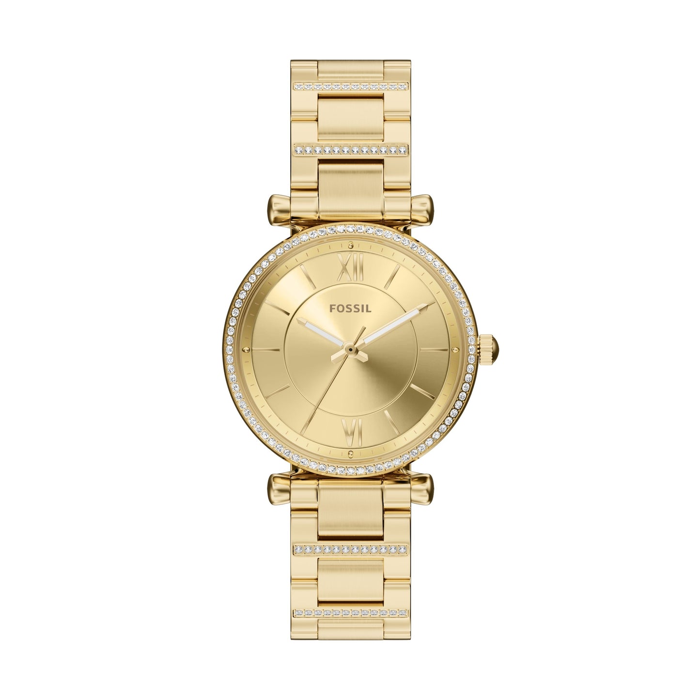 Fossil Armbandhr ES5465 Edelstahl vergoldet