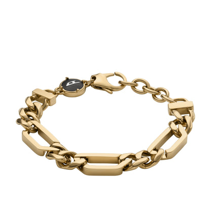 Diesel Herrenarmband DX1471710 Edelstahl vergoldet
