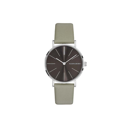 CEM Armbanduhr AD8821 Edelstahl Leder