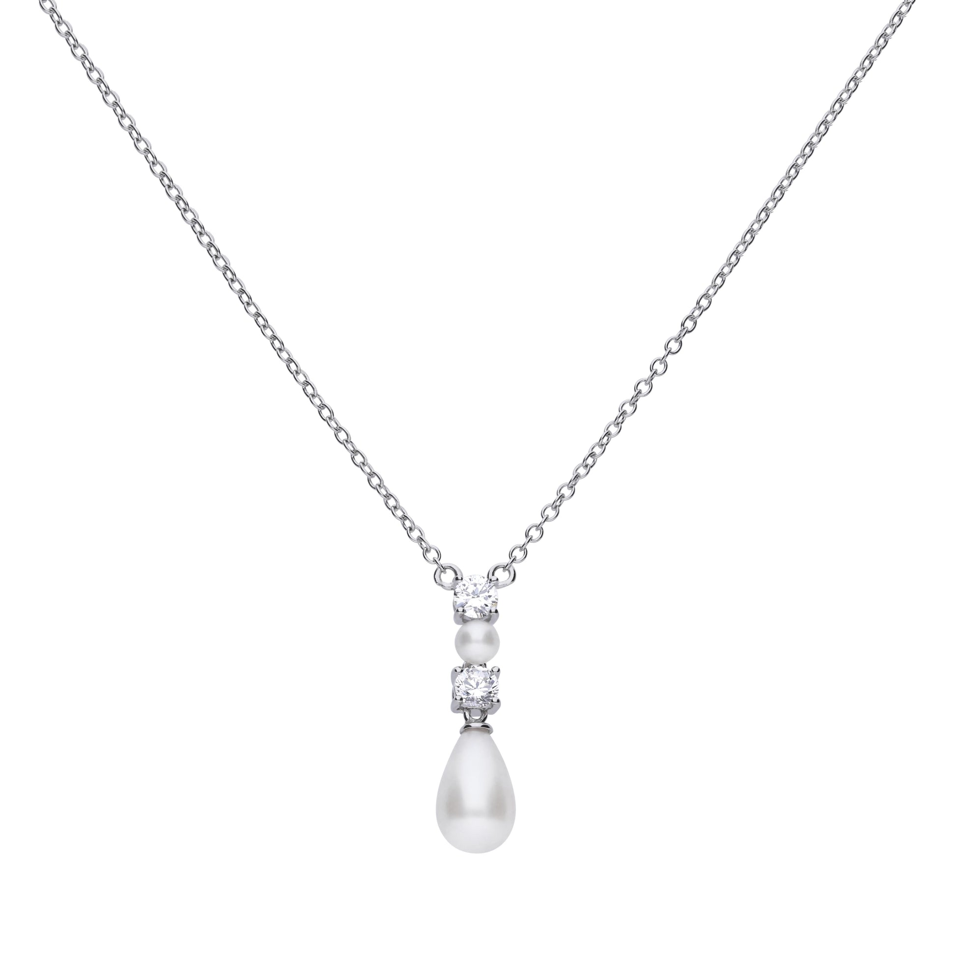 Diamonfire Kette mit Anhänger 63-1031-1-082 Silber