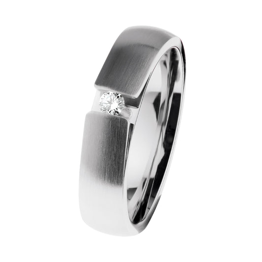 Ernstes Design Ring R514.56 Edelstahl Brillant