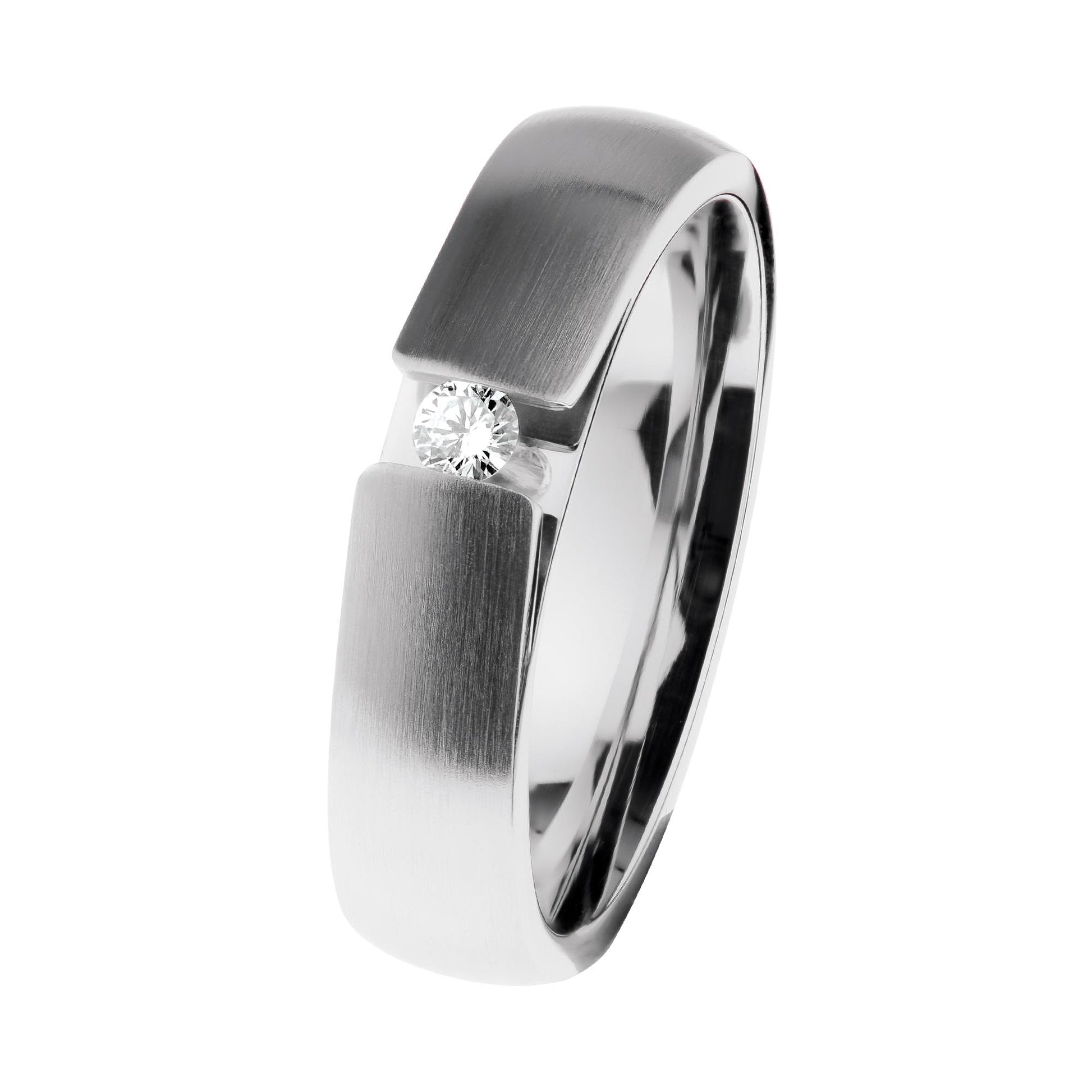 Ernstes Design Ring R514.56 Edelstahl Brillant