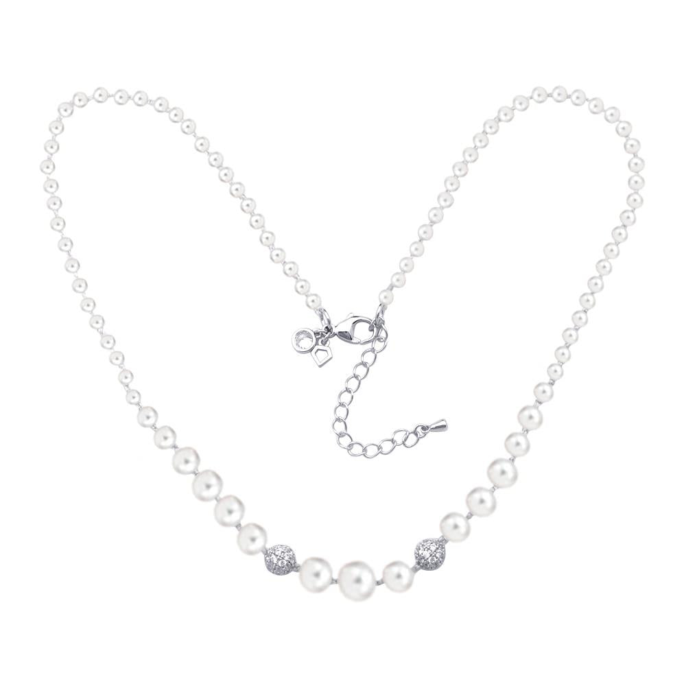 Diamonfire Perlenkette 6313081111 Silber