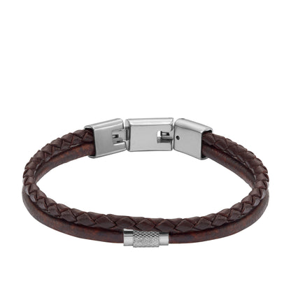 Fossil Armschmuck JF04702040 Leder/ Edelstahl