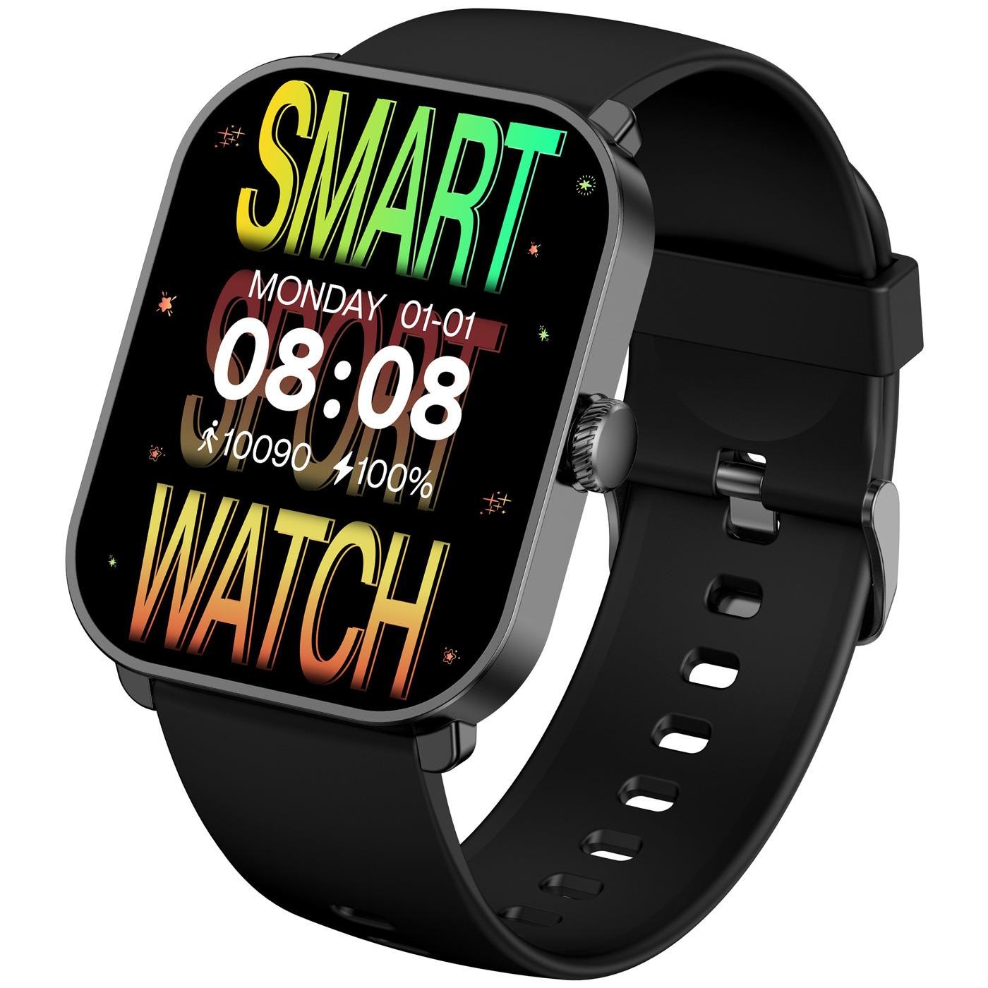 Smarty 2.0 Smartwatch SW070A Silikonband schwarz