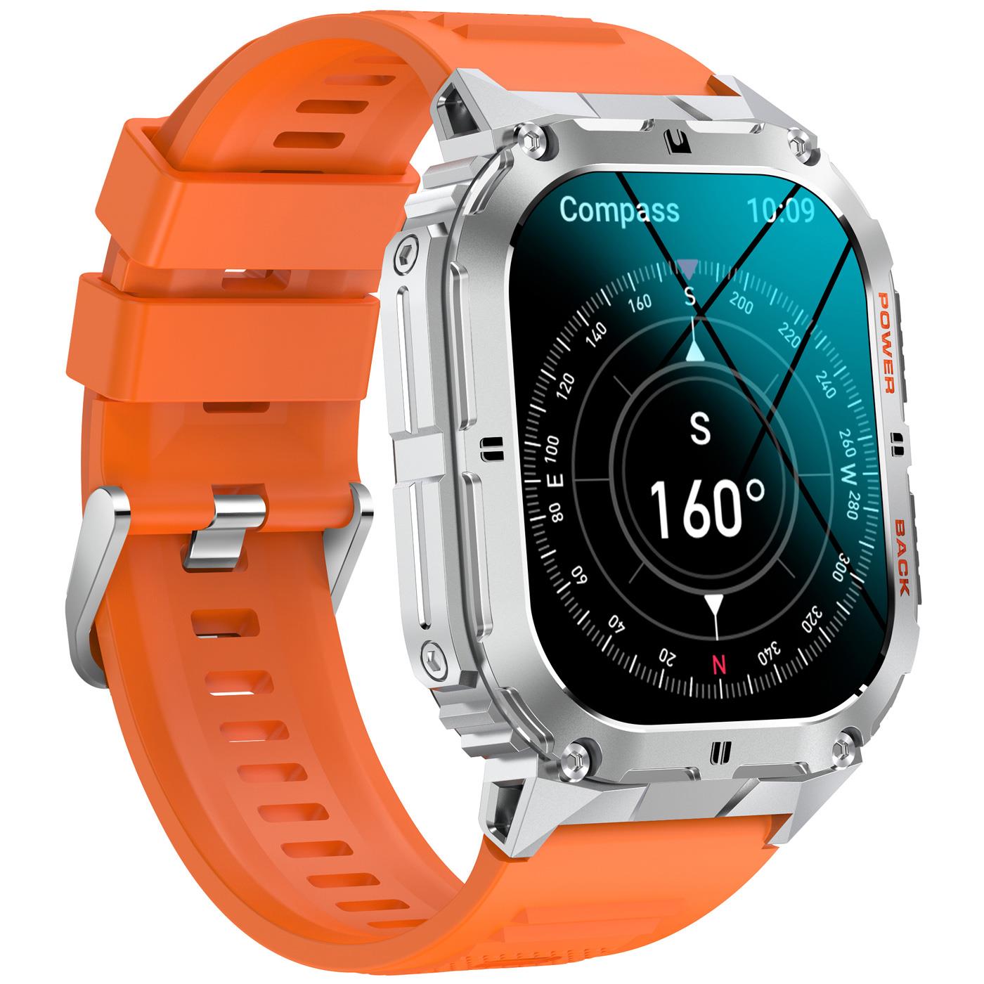 Smarty 2.0 SW074B Herrenuhr silber/orange