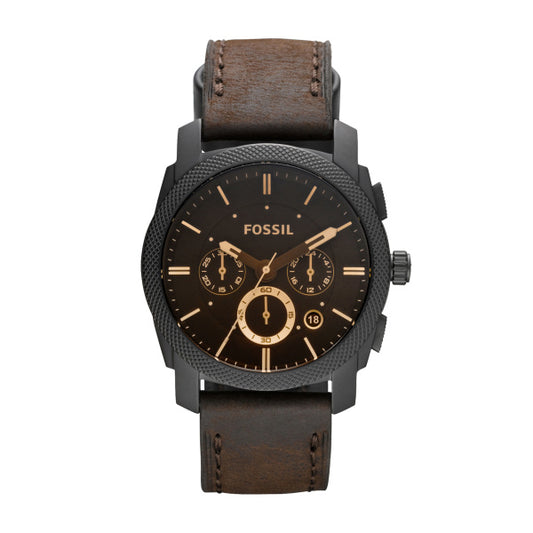 Fossil Herrenarmbanduhr FS4656 Lederband