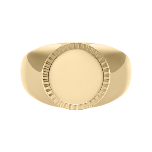 Fossil Herrenring JF04981710-8 Edelstahl vergoldet