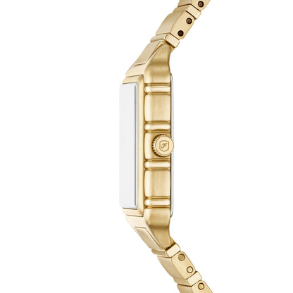 Fossil Damenarmbanduhr ES5389 Edelstahl vergoldet