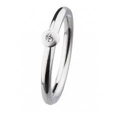 Ernstes Design Ring R352.56 Edelstahl Brillant